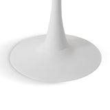 Milton & Oldbrook Table Basse Ø 80 cm Prague Look Marbre Blanc