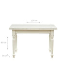 Biscottini Table Salle a Manger Extensible 120x80x80 cm Made in Italy| Table Cuisine | Table a Manger Extensible | Table Extensible Style Country