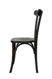 Biscottini Chaises de salle à manger bois massif 90x44x43 cm - Chaise cuisine et salon - Chaises en bois d'extérieur et intérieur - Chaise rustique Cross - Chaise rembourrée en bois vintage