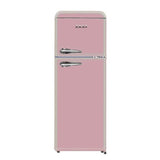 Akai Réfrigérateur double porte vintage rose classe 240