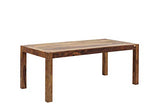 Kare Authentico Table Design pour 4 à 6 Personnes, Unique, Faite à la Main, élégante, Durable, Design Minimaliste, Table en Bois Massif pour Salle à Manger, Table à Manger, en Bois Massif, 76 x 80 x