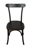 Biscottini Chaises de salle à manger bois massif 90x44x43 cm - Chaise cuisine et salon - Chaises en bois d'extérieur et intérieur - Chaise rustique Cross - Chaise rembourrée en bois vintage