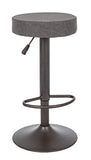 YES EVERYDAY Tabouret de Bar Piper Gris foncé Vintage, Taille Unique