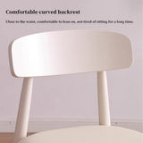 GIZNXBA Chaise Scandinave Blanche Chaises De Salle A Manger Scandinave sans Bras Chaise De Cuisine en Bois en Cuir avec Pieds en Bois pour La Salle À Manger(/White B)