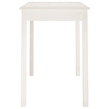 vidaXL Table à Manger Table de Comptoir Cuisine Table de Salle à Manger Meuble de Restaurant Intérieur Blanc 110x55x75 cm Bois Massif de Pin