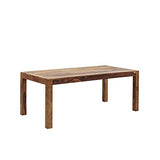 Kare Authentico Table Design pour 4 à 6 Personnes, Unique, Faite à la Main, élégante, Durable, Design Minimaliste, Table en Bois Massif pour Salle à Manger, Table à Manger, en Bois Massif, 76 x 80 x