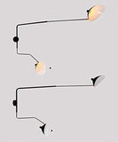 Nordic Dawn Spider Serge Mouille Mouille Lampes de mur Rotary Longues Longues Chapeaux Chambre Sconce Sconce Creative Salon Luminaires (Size : 95-150cm 2 head)