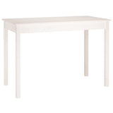 vidaXL Table à Manger Table de Comptoir Cuisine Table de Salle à Manger Meuble de Restaurant Intérieur Blanc 110x55x75 cm Bois Massif de Pin