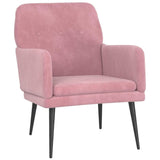 vidaXL Fauteuil Rose 62x79x79 cm Velours