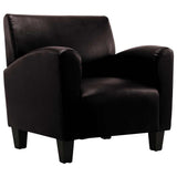 vidaXL Fauteuil en Cuir PU Brun foncé