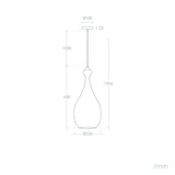 LEDKIA LIGHTING Suspension Métal Penny Noir