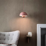 inBEKEA Lampe suspendue de style nordique pour restaurant, lampe suspendue en métal, mini 1 lumière, lampe suspendue macaron moderne en noir (blanc)