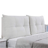 LXLIGHTS Tête De Lit Rembourrée Coussin De Chevet Fenêtre en Saillie Coussin De Taille Coin De Lit Oreiller Canapé Étui Souple, Cuir, Amovible Et Lavable