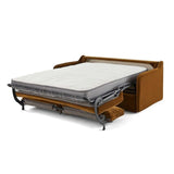 Moment Home Canapé 3 Places Convertible, Grand Confort, Made in France, Déhoussable,Velours Bronze, Couchage 140 Express Quotidien, Auguste