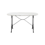 Kare design - Table bistrot marbre Ovale 120x60 cm