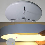 IXWQ Traditionnel Fer Art LED 55W Moderne Suspension Luminaire Île Plafond Éclairage Anneau Décoratif Design Lampe Table À Manger Lustre Métal Acrylique Luminaire Suspendu for Salon Trois Couleurs Gra
