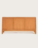 UNIQKA - Kyoto - Buffet Vintage en Teck Massif 165 cm - Couleur Marron - Longueur 165 cm - Profondeur 53 cm - Hauteur 80 cm - Bois Authentique, Durable et de Haute qualité