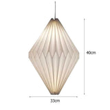 GETBSTOOP Abat-jour suspendu origami abat-jour de plafond nordique créatif papier origami lanterne abat-jour pliable suspension art décor plafonniers couverture lampe protecteur
