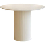 GLDWEY Table Salle à Manger Ronde 2-4 Personnes pour Salon Cuisine Bois Massif, Table de Cuisine Table Basse de Loisirs Meubles de Restaurant Table de Salle à Manger Disponible(Size:80cm,Color:Blanc)
