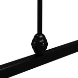 vidaXL Cadre de Lit Sommier à Lattes Lit Simple Lit Adulte Cadre à Lattes sur Pied Chambre à Coucher Maison Intérieur Noir Métal 100x200 cm