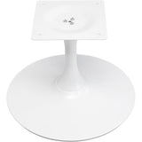 Kare Design Schickeria Table Basse en marbre Blanc, 80 cm de diamètre, Table d'appoint, Table de Salon, Aspect marbre, Structure en Acier, Ronde, rétro
