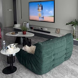 GAOCUNBING Fauteuil de Salon, Compression en éponge complète, Fauteuil de Salon en Daim Doux, canapé désossé, canapé de Sol Paresseux, canapé Pouf pour Salon Chambre à Coucher D,Small