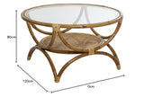 Atmosphera - Table Basse Farah en rotin