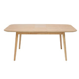 Miliboo Table Extensible rallonges intégrées rectangulaire en Bois Clair chêne L140-170 cm ANK