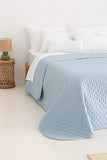 Todocama Underzy - Couvre-lit boutis Fin avec Motif étoiles, pour Printemps, été, Automne et Hiver. 100% Microfibre Extra Douce - Housse de lit Multifonction pour lit de 140/150/160-250 x 260 cm