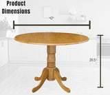 International Concepts T04-42DP Table ronde en chêne 106,7 cm