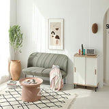 Tables d'appoint Rondes Grand Patio/Table Basse, Grande Table d'appoint d'extérieur résistante aux intempéries pour la Maison, Le Bureau, la Chambre, Le Couloir, Le Salon, Le Balcon, 70 x 36