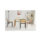 Kosmi Chaise de Salle à Manger Moutarde Style Vintage