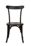 Biscottini Chaises de salle à manger bois massif 90x44x43 cm - Chaise cuisine et salon - Chaises en bois d'extérieur et intérieur - Chaise rustique Cross - Chaise rembourrée en bois vintage
