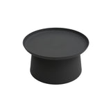 KONTE.DESIGN Table Basse Ibiza en polypropylène Noir 70 x 36 cm