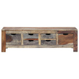 vidaXL Table Basse Table d’Appoint Table de Salon Bout de Canapé Rangement Maison Intérieur Salle de Séjour 100x50x30 cm Bois de Sesham Massif