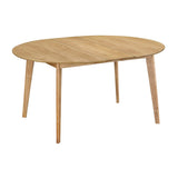 Miliboo Table à Manger Ronde Extensible Finition chêne L120-150 cm Leena