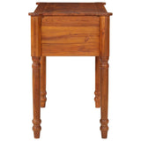 vidaXL Bureau avec Tiroirs, Table d'Écriture avec Poignée, Bureau d'Ordinateur avec Rangement, Décoration de Salon, Bois d'Acacia Solide