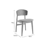 Miliboo Chaises scandinaves en Bois Clair et Tissu Gris Clair (Lot de 2) ELION