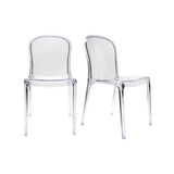 Chaises empilables Design Transparentes (Lot de 2) THALYSSE