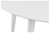 AC Design Furniture Roxanne Table à Manger pour 4 Personnes en Blanc 105 x 76 cm - Table de Cuisine avec Peinture Blanche - Style rétro Moderne pour Salle à Manger - Table à Manger Ronde