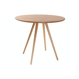 Miliboo Table à Manger Ronde Bois Clair D90 cm ARTIK