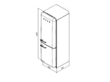 Smeg FAB32LPN1 Autonome 304L A++ Crème réfrigérateur-congélateur - Réfrigérateurs-congélateurs (304 L, SN-T, 10 kg/24h, A++, Nouvelle zone compartiment, Crème)