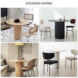 GLDWEY Table Salle à Manger Ronde 2-4 Personnes pour Salon Cuisine Bois Massif, Table de Cuisine Table Basse de Loisirs Meubles de Restaurant Table de Salle à Manger Disponible(Size:70cm,Color:Blanc)