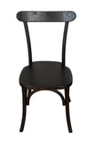 Biscottini Chaises de salle à manger bois massif 90x44x43 cm - Chaise cuisine et salon - Chaises en bois d'extérieur et intérieur - Chaise rustique Cross - Chaise rembourrée en bois vintage