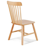 ALTEREGO Chaise Design ' ' en Bois Finition Naturelle avec Dossier à barreaux