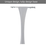 HJhomeheart Table à Manger Ronde Moderne - Pour Cuisine, Salle à Manger et Bureau - Blanche, Diamètre 110 * 75(H) CM