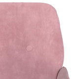 vidaXL Fauteuil Rose 62x79x79 cm Velours