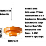 YYingYYue Orange, Luminaires De Plafond, Abat-Jour De Suspension Creative Multilayer Iron Art, Lustre De Style Industriel Nordique, Suspension De Décoration De Salon De Bureau