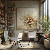 39F Furniture Dream Lot de 2 chaises de Bureau Modernes Beiges, Design pivotant, Fauteuil rembourré à 360° pour Cuisine, Bureau, Salon, Beige, 57 x 53 x 81,5 cm