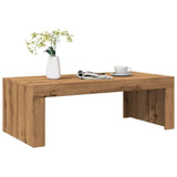 vidaXL Table Basse chêne Artisanal 102x50x35 cm Bois d'ingénierie